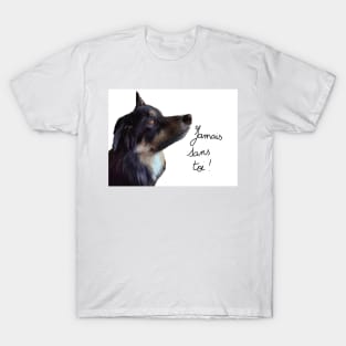 Lou the border collie (dog love) T-Shirt